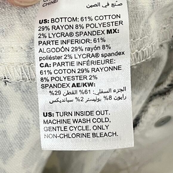 Chico's Women's Jeans Size 4 Leopard Print So Slimming Girlfriend Slim Leg Ankle - Picture 8 of 9